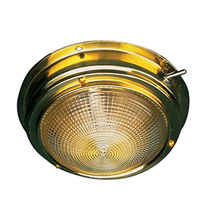 Sea-Dog Brass Dome Light - 4" Lens - 400195-1