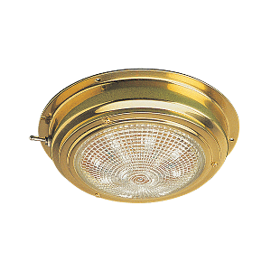 Sea-Dog Brass LED Dome Light - 5" Lens - 400208-1