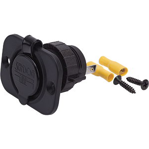 Sea-Dog Round Dual USB Power Socket - 426120-1