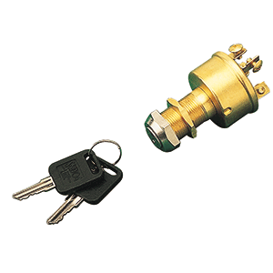 Sea-Dog Brass 3-Position Key Ignition Switch - Magento - 420351-1