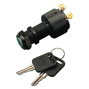 Sea-Dog Polyprolylene Three Position Key Ignition Switch - Long Shaft - 420360-1