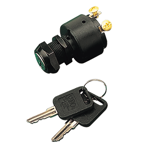 Sea-Dog Polyprolylene Three Position Key Ignition Switch - Short Shaft - 420361-1