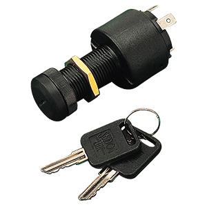 Sea-Dog Polypropylene Four Position Key Ignition Switch w/Cap - 4 Screw - 420375-1