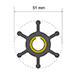 Albin Group Premium Impeller Kit - 51 x 12.7 x 22mm - 6 Blade - Key Insert