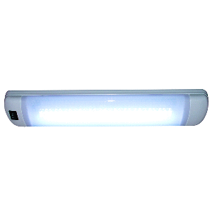 Aqua Signal Maputo Rectangular Multipurpose Interior Light w/Rocker Switch - Hi-White/White LED - 16531-7
