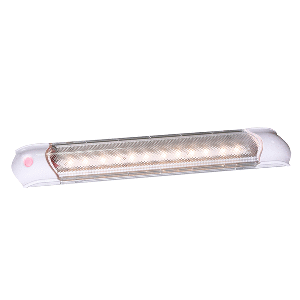 Aqua Signal Malabo Rectangular Multipurpose Interior Light w/Illuminated Switch - White LED - 16541-7