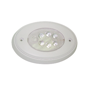 Aqua Signal Vienna Oval LED Multipurpose Light - Surface Mount Push Light - White - 16610-7
