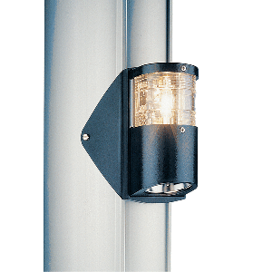 Aqua Signal Series 25 Masthead/Foredeck Combo Light - Mast/Side Mounting - Black Housing - 25404-7