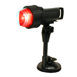 Aqua Signal Series 27 Compact LED Bi-Color Light w/Suction Cup, C-Clamp & Inflatable Adapter - 27400-7