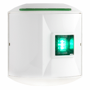 Aqua Signal Series 44 Starboard Side Mount LED Light - 12V/24V - White Housing - 44201-7