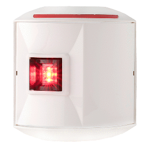 Aqua Signal Series 44 Port Side Mount LED Light - 12V/24V - White Housing - 44301-7