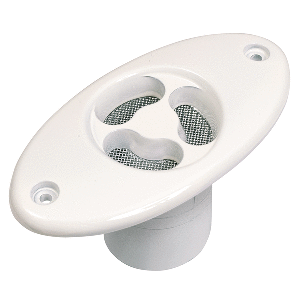 Aqua Signal Series 84 Dual Oval Electronic Horn - 12V - 106-108 db - White Housing - 84401-7