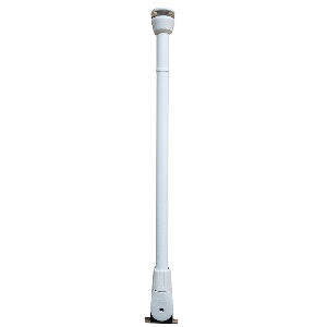 Aqua Signal Series 30 All-Round White Fold-Down Deck Mount LED Light w/25.5" Mounting Arm - Black Housing - KS30646000