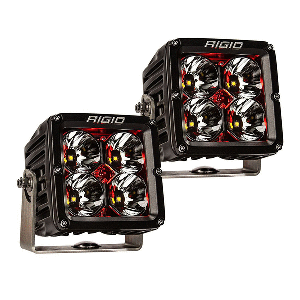 RIGID Industries Radiance Pod XL – Black Case w/Red Backlight – Pair