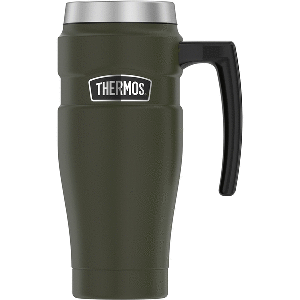 Thermos 16oz Stainless Steel Travel Mug - Matte Army Green - 7 Hours Hot/18 Hours Cold - SK1000AG4