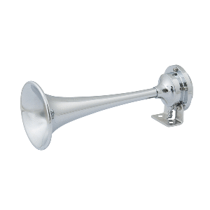 Marinco 12V Chrome Plated Single Trumpet Mini Air Horn - 10107