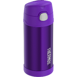 Thermos FUNtainer&reg; Stainless Steel Insulated Purple Water Bottle w/Straw - 12oz CD-79459