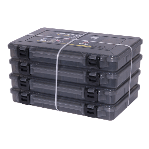 Plano KVD 4-Pack 3700 Stowaway Smoke w/Black Latches CD-79731