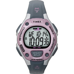 Timex IRONMAN&reg; 30-Lap Mid-Size Watch - Pink/Grey CD-79830