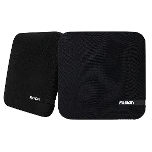 FUSION SM-F65CB SM Series 6.5&quot; Shallow Mount Square Speakers - Black Cloth Grill - 100W CD-80236