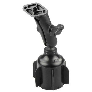 RAM Mount RAM&reg; Stubby&trade; Cup Holder Mount w/Diamond Plate