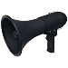 SPECO ALL-BLACK DELUXE MEGAPHONE WITH SIREN 15W Part Number: ER370B