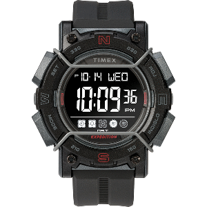 Timex Expedition Digital Face 47mm - Black Screen w/Black Resin Strap CD-80810