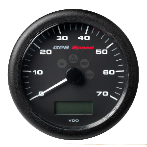 Veratron 4-1/4&quot; (110MM) ViewLine GPS Speedometer 0-70 KNOTS/KMH/MPH - 8 to 16V Black Dial &amp; Bezel CD-81538