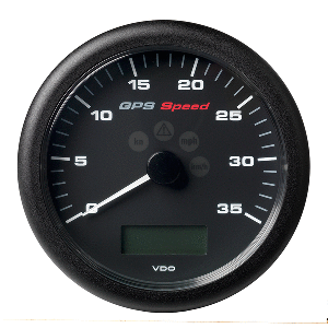 Veratron 4-1/4&quot; (110MM) ViewLine GPS Speedometer 0-35 KNOTS/KMH/MPH - 8 to 16V Black Dial &amp; Bezel CD-81539