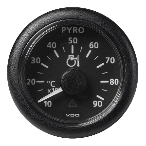 Veratron 52 MM (2-1/16&quot;) ViewLine Pyrometer - 100&deg;C to 900&deg;C - Black Dial &amp; Bezel CD-81545