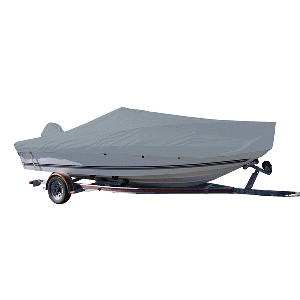 Carver Performance Poly-Guard Styled-to-Fit Boat Cover f/19.5&#39; V-Hull Center Console Fishing Boat - Grey CD-81757