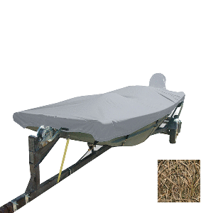 Carver Performance Poly-Guard Styled-to-Fit Boat Cover f/12.5&#39; Open Jon Boats - Shadow Grass CD-81855