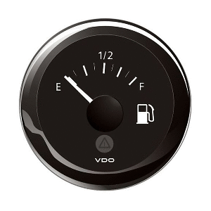 Veratron 52MM (2-1/16&quot;) ViewLine Tank Level Gauge E/F - 3-180 Ohm - Black Dial &amp; Bezel CD-82495