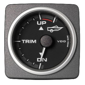 Veratron 52 MM (2-1/16&quot;) AcquaLink Engine Trim Gauge Up/Down - Black Dial &amp; Bezel CD-82558