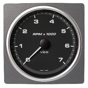 Veratron 4-3/8&quot; (110mm) AcquaLink&reg; Tachometer 7000 RPM - 12/24V - Black Dial &amp; Bezel CD-82595