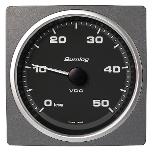 Veratron 4-3/8&quot; (110mm) AcquaLink&reg; Speed Through Water 50 Knots - 12/24V - Black Dial &amp; Bezel CD-82602