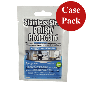 Flitz Stainless Steel Polish 8&quot; x 8&quot; Towelette Packet *Case of 24* CD-83402
