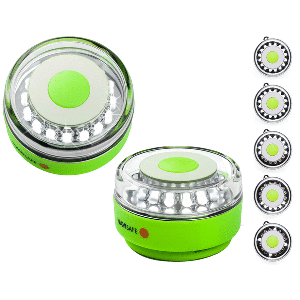 Navisafe Navilight All-White 5 Mode 360&deg; Rescue 2NM w/Green Magnet Base CD-84045