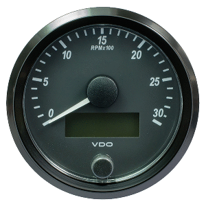 VDO SingleViu 80mm (3-1/8&quot;) Tachometer - 3000 RPM CD-84680