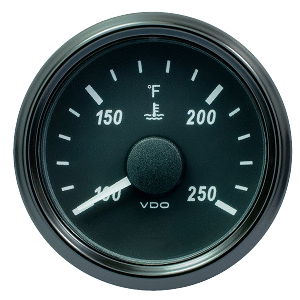 VDO SingleViu 52mm (2-1/16&quot;) Water Temp. Gauge - 250&deg; F - 291-22 OHM CD-84681