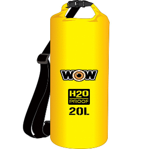 WOW Watersports H2O Proof Dry Bag - Yellow 20 Liter CD-84890