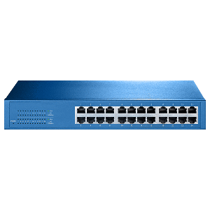 Aigean 24-Port Network Switch – Desk or Rack Mountable – 100-240VAC – 50/60Hz