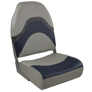 Springfield Marine Economy Standard Folding Fishing Boat Seat - Gray - 16 inch