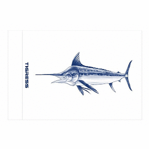 Tigress White Marlin Release Flag - 12&quot; x 18&quot; CD-85310