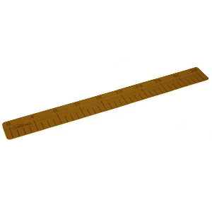 SeaDek 4&quot; x 36&quot; 3mm Fish Ruler w/Laser Logo Mocha Brushed - 101.6mm x 965.2mm x 3mm CD-85347
