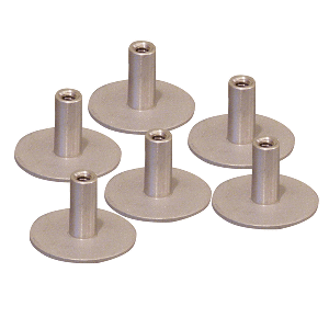Weld Mount 304 Stainless Standoff 1.25&quot; Base 5/16 x 18 Thread .75&quot; Tall - 6-Pack CD-85717