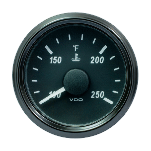 VDO SingleViu 52mm (2-1/16&quot;) Water Temperature Gauge - 250&deg;F - 450-30 Ohm CD-85898