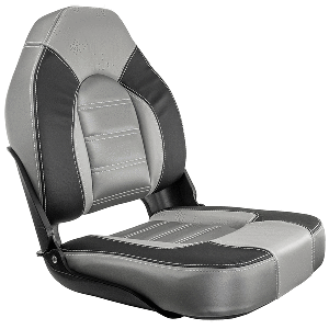 Springfield Fish Pro High Back Folding Seat - Charcoal/Grey