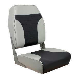 Springfield High Back Multi-Color Folding Seat - Grey/Charcoal CD-85970