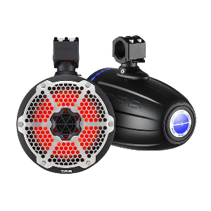 DS18 Hydro 6.5&quot; Neodymium Wakeboard Speakers w/1&quot; Driver and RGB LED Lights - 450W - Black CD-86093
